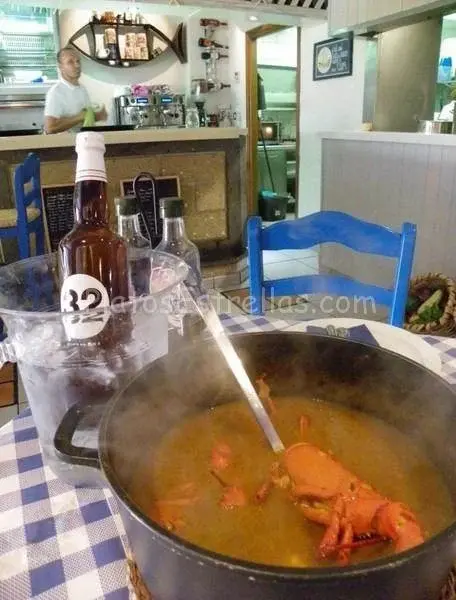 Arroz Caldoso Bogavante / Taberna Agua y Sal / Tajao