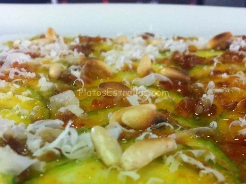 Carpaccio de calabacín – El Aguarde