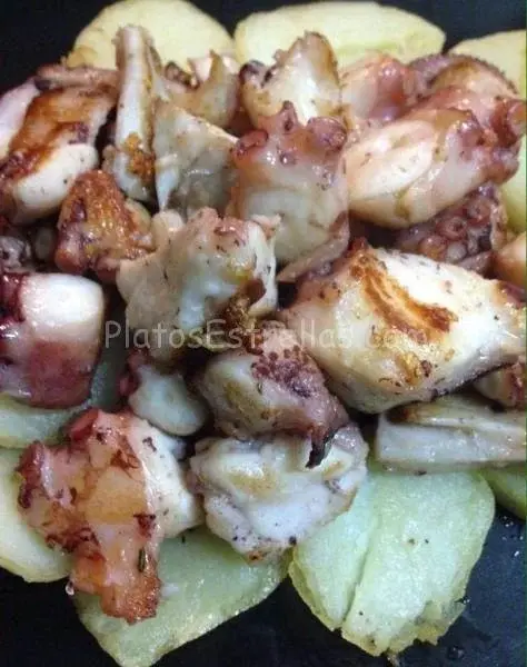 Pulpo frito