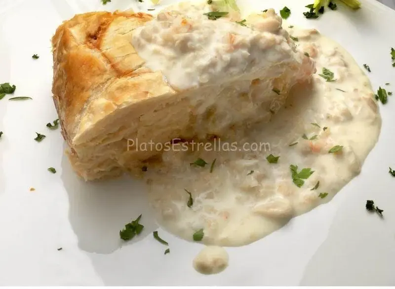 Pastel de puerros y gambas – La Frasca