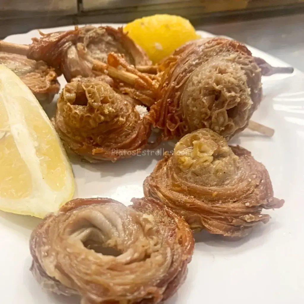Zarajos Fritos de Cordero  Restaurante La Casa de las Navajas Madrid