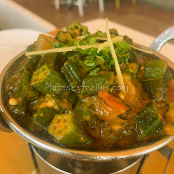 Bhindi Bhaji ,Restaurante Delhi Darbar ,Tenerife