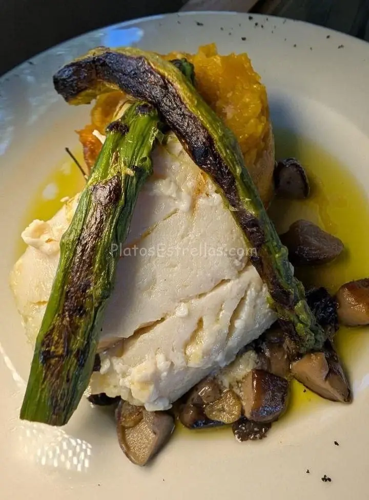Bacalao al pil pil de setas