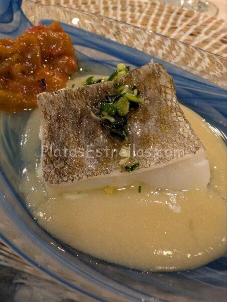 Restaurante Aloe, Bacalao con Aceite de Ajetes ,Toledo