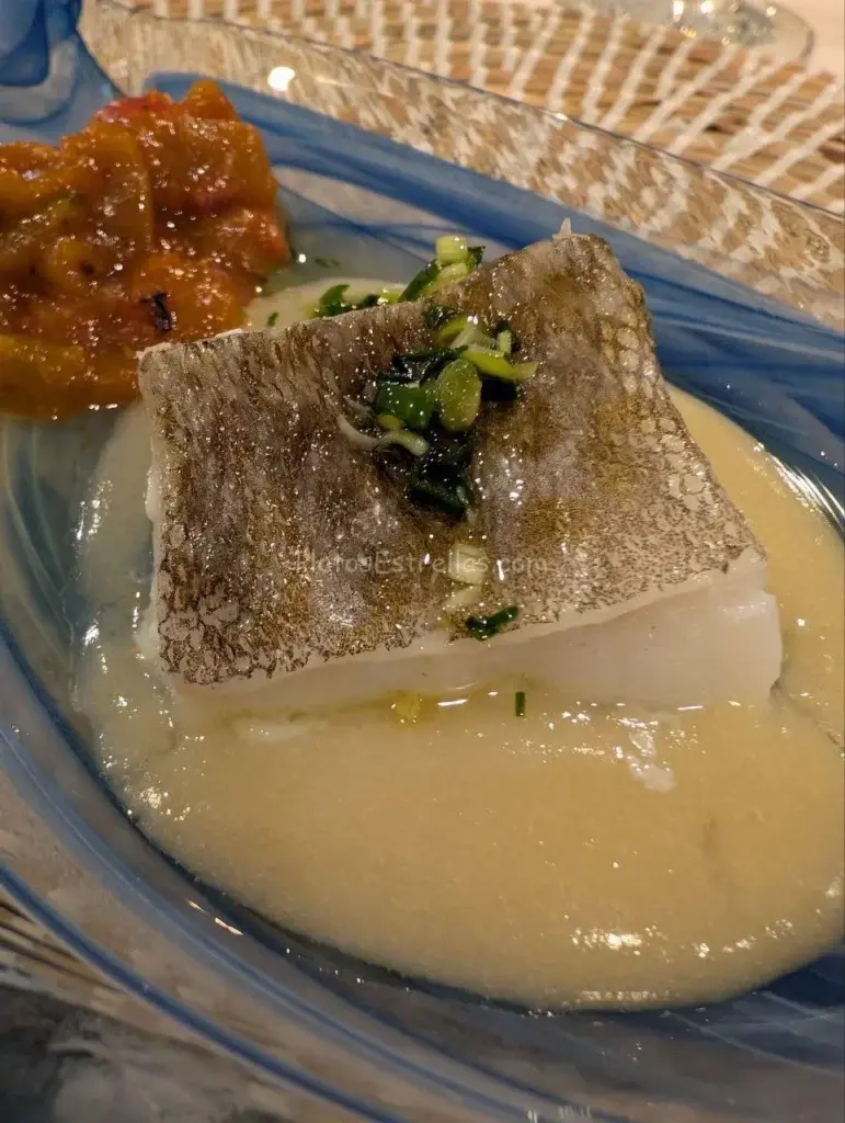 Restaurante Aloe, Bacalao con Aceite de Ajetes ,Toledo