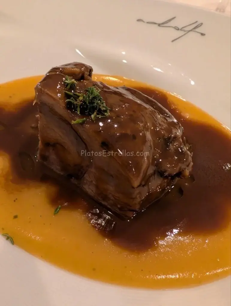 Adolfo Restaurante, Carrillada con Crema de Patatas Guisadas, Toledo