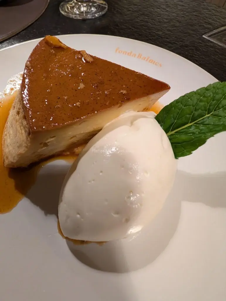 Fonda Balmes, Flan de la tía Lola ,Barcelona España